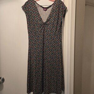 Salaam Vermont Clothing Co. size XL 16 polka-dotted tunic or dress, excellent